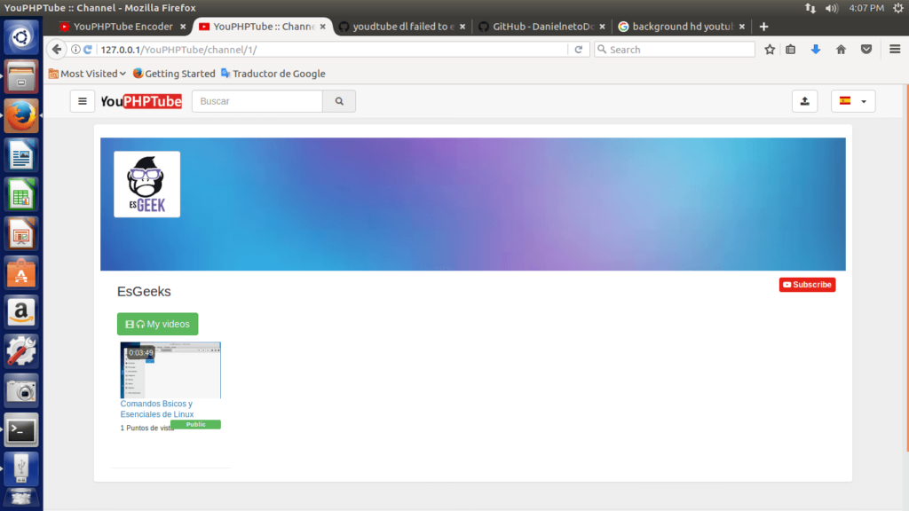 YouPHPTube: Crear tu propio YouTube (Parte 2) 27 Captura YouPHPTube 4