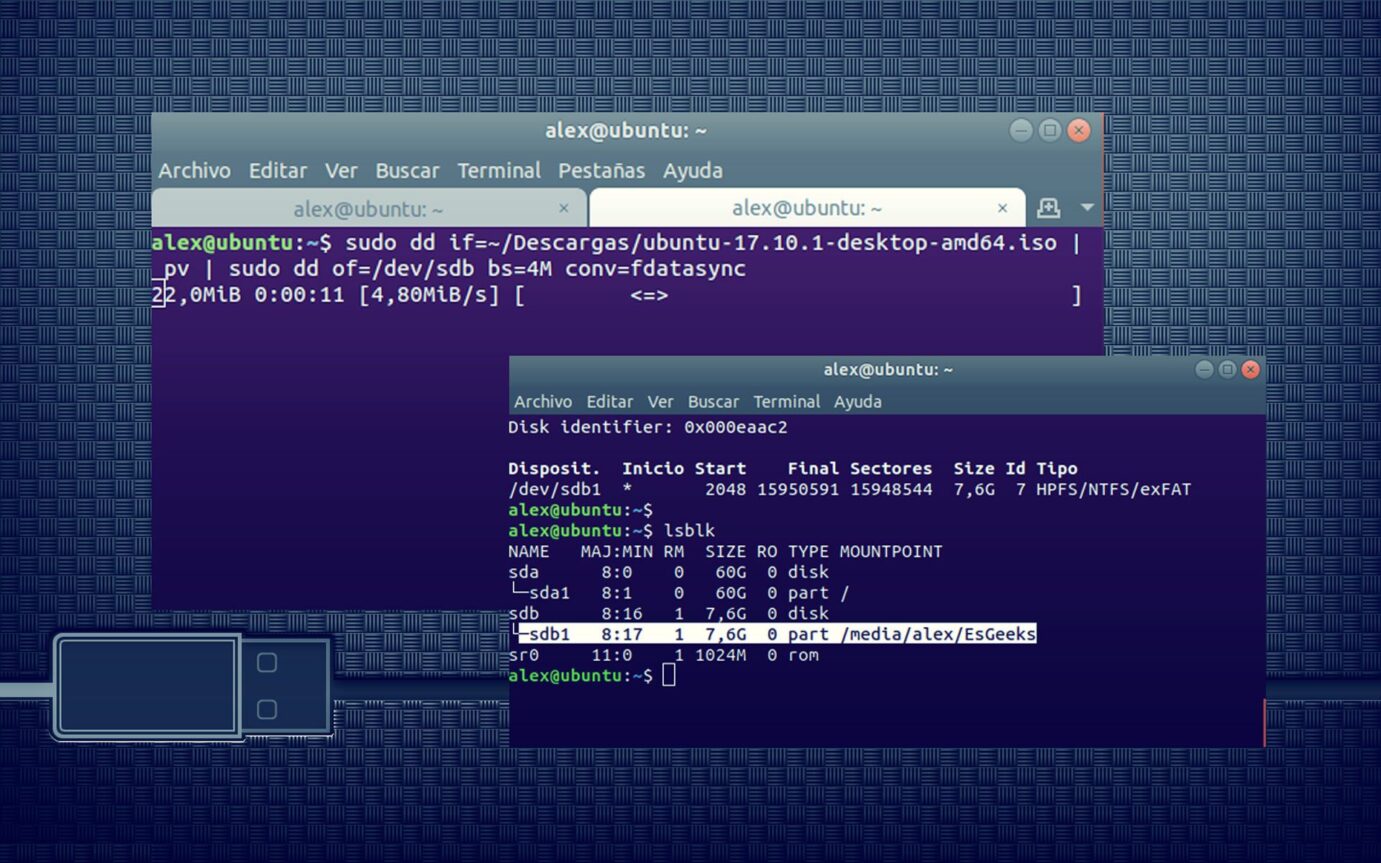 Cómo crear un USB booteable desde Terminal Linux | EsGeeks