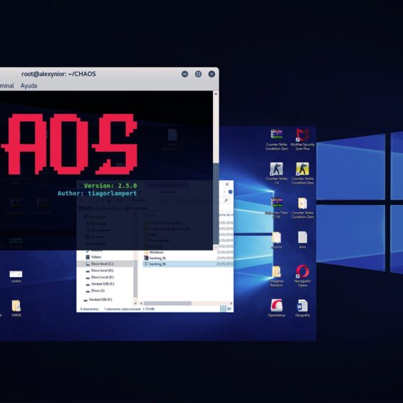 Hackear Windows 7,8 y 10 con Framework CHAOS