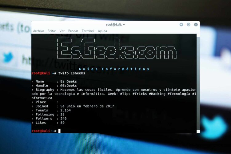 Twifo-Cli: Obtener información de un usuario de Twitter 21 Twifo-Cli Obtener información usuario Twitter