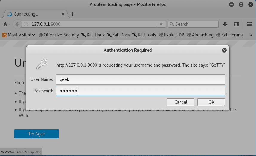 Gotty Terminal GoTTY: Compartir terminal Linux en navegador web » EsGeeks