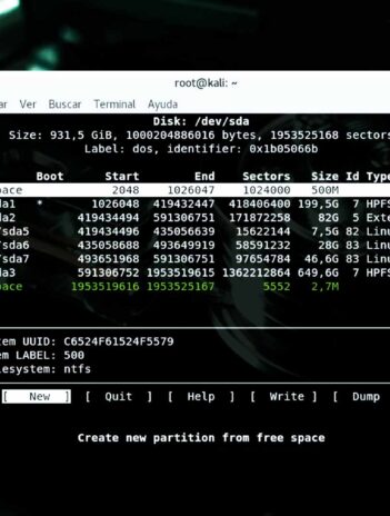 Comandos para verificar Disco Duro y particiones Linux