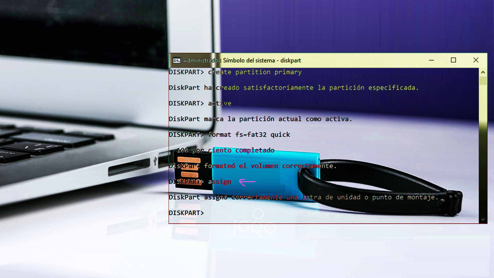 Crear dispositivo USB Booteable con CMD Windows