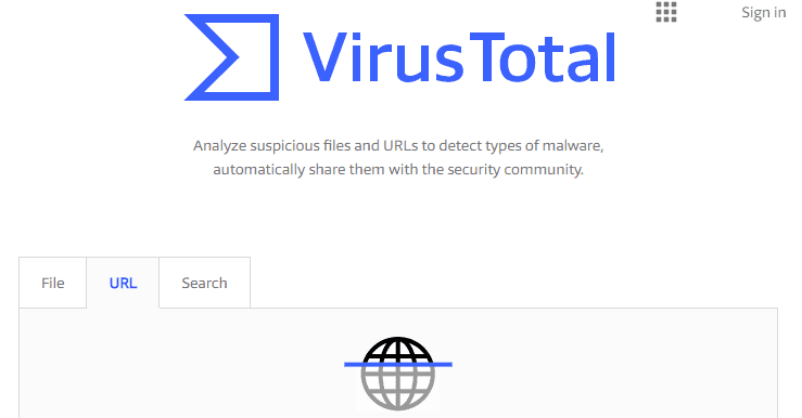 Verificar URL con VirusTotal