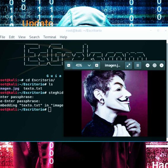 Esteganografía con Steghide Ejemplos comandos