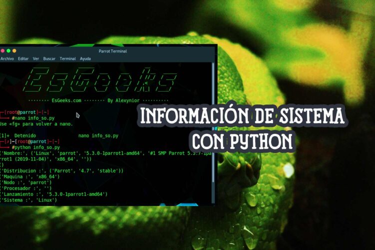 Encontrar detalles del sistema Linux usando Python 21 Encontrar detalles sistema Linux con Python