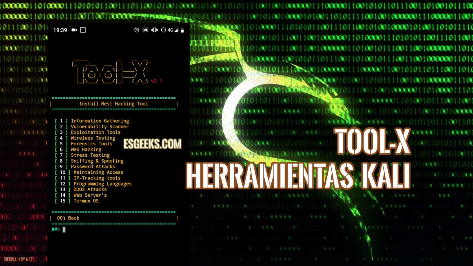 ToolX Instalar Herramientas Hacking Kali Linux en Termux » EsGeeks