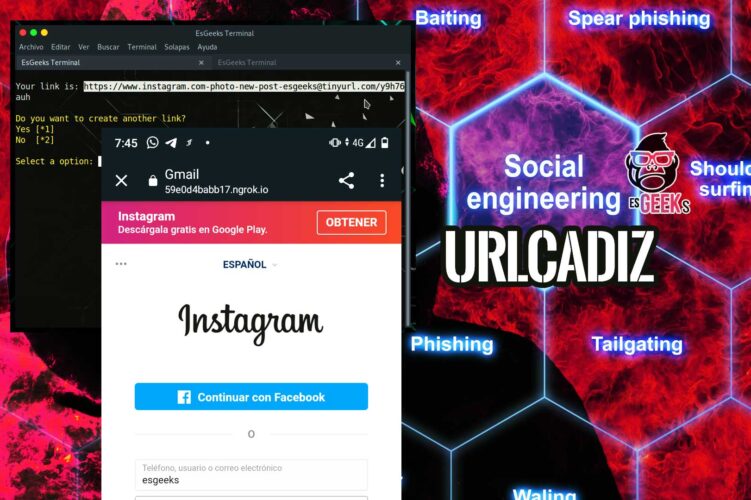 URLCADIZ Generar URL oculta Ingeniería Social