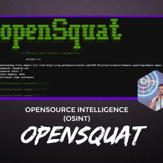 openSquat: Opensource Intelligence (OSINT) 23 openSquat Opensource Intelligence OSINT