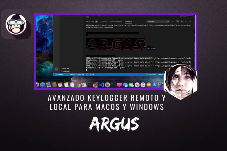 Argus Avanzado Keylogger Remoto y Local para MacOS y Windows