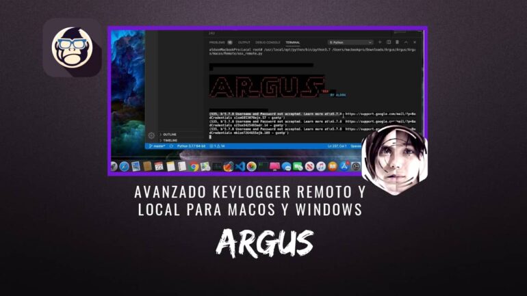 Argus Avanzado Keylogger Remoto y Local para MacOS y Windows