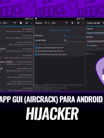 Hijacker GUI Aircrack, MDK3 y Reaver para Android