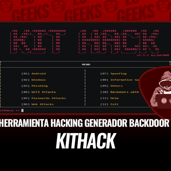KitHack Paquete Herramientas Hacking y Generador Backdoors