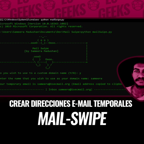 Mail-Swipe Crear Direcciones E-Mail Temporales y Recibir Correos Electrónicos