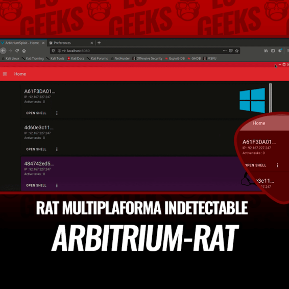 Arbitrium RAT Multiplataforma Indetectable FUD