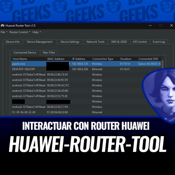Huawei-Router-Tool Interactuar con Router Huawei usando API Huawei