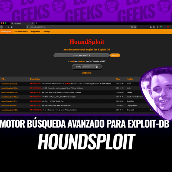 HoundSploit: Motor de Búsqueda Gráfico Avanzado para Exploit-DB 20 HoundSploit Motor Búsqueda Gráfico Avanzado para Exploit-DB