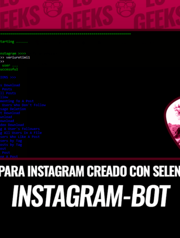 Instagram-Bot Bot para Instagram Creado con Selenium