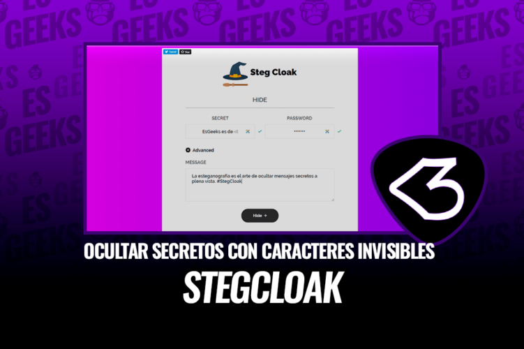 StegCloak Ocultar secretos con caracteres invisibles en texto sin formato