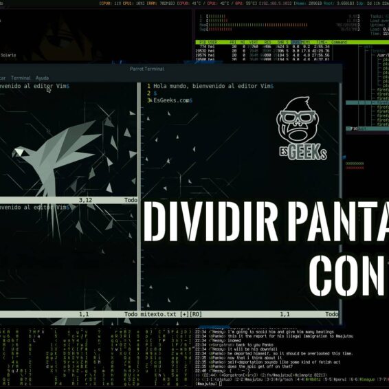 Dividir Pantalla Vim Horizontal y Verticalmente Pasos y Comandos