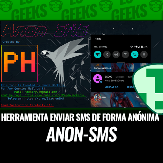 Anon-SMS Herramienta gratis para Enviar SMS Anónimo