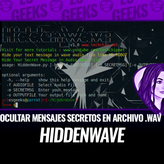 HiddenWave Oculta Mensajes Secretos en Archivo de Audio WAV