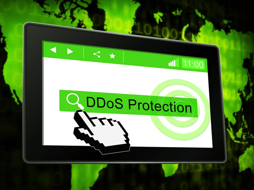 Ilustración de protección contra ataques DoS y DDoS