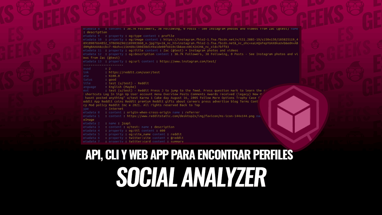 Social Analyzer Python Social Analyzer: API, CLI y Web App para Encontrar Perfiles