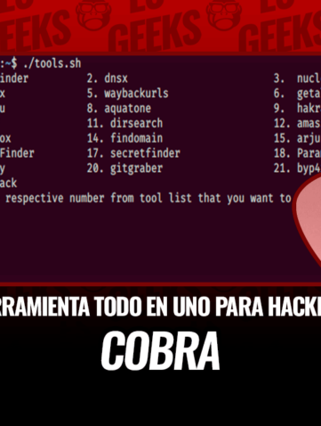Cobra Herramienta Todo en Uno para facilitar Hacking