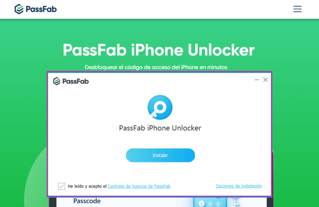 Descargar e instalar PassFab iPhone Unlocker en Windows