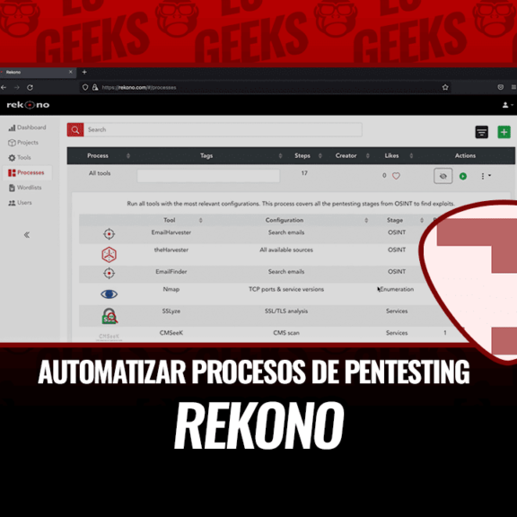 Rekono Automatizar Procesos Completos de Pentesting