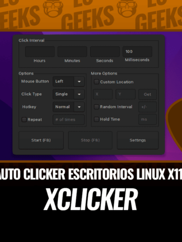 XClicker Auto Clicker Rápido para Escritorios Linux x11