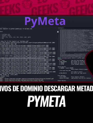 Pymeta Buscar Archivos de un Dominio para Descargar y Extraer Metadatos