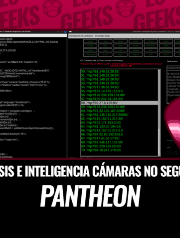 Pantheon Análisis e Inteligencia de Cámaras No Seguras