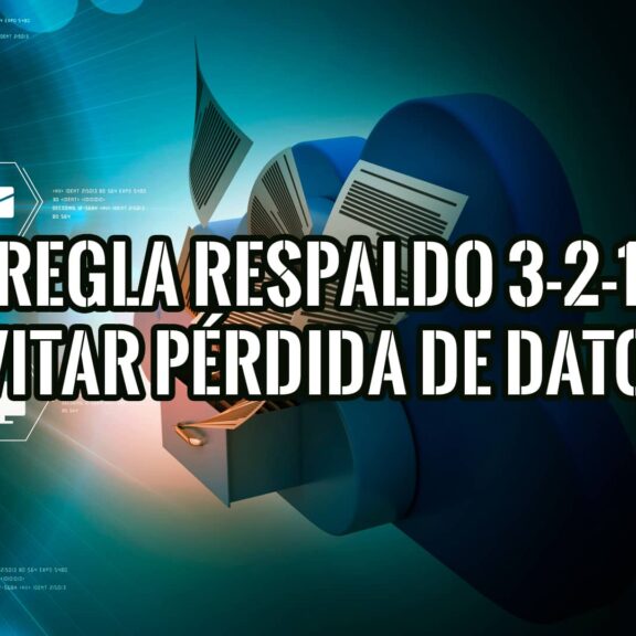 Representación gráfica de la regla 3-2-1 para copias de seguridad de datos.