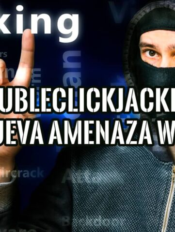 DoubleClickjacking: Nueva Amenaza en la Web 19 Un hacker con pasamontañas advierte sobre el peligro del DoubleClickjacking.