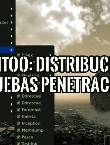 Pentoo: Distribución para Pruebas de Penetración 19 Captura de pantalla del menú de inicio de Pentoo, una distribución Linux para pruebas de penetración.
