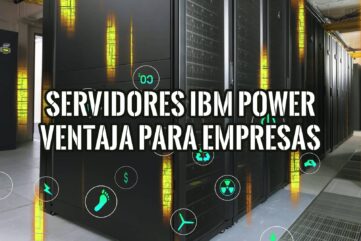 Servidores IBM Power en un centro de datos, mostrando la ventaja para las empresas.