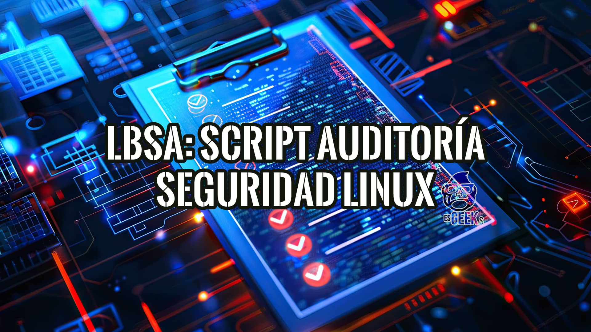 LBSA: Script para Auditoría de Seguridad Linux 16 Imagen de un portapapeles digital con código, representando un script LBSA para auditoría de seguridad en Linux.