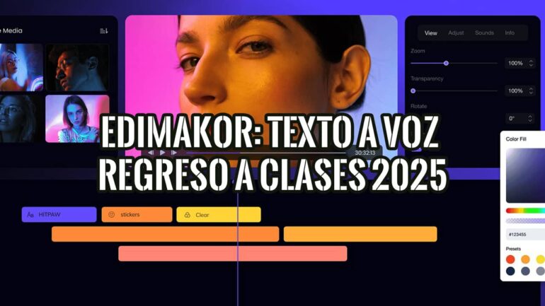 Edimakor: ¡La mejor herramienta de texto a voz para el regreso a clases 2025! Convierte texto en audio de forma fácil y rápida.