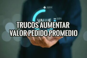 Gráfico digital de un medidor de valor para ilustrar los trucos para aumentar el valor del pedido promedio o AOV.