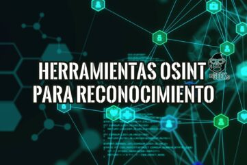 Red de datos e iconos sobre un fondo digital, ilustrando el uso de herramientas OSINT para reconocimiento en ciberseguridad.