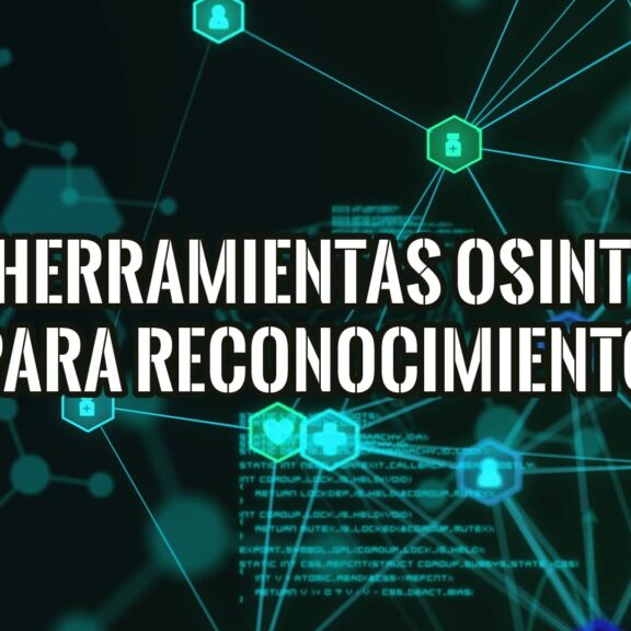 8 Herramientas OSINT para Ciberseguridad y Reconocimiento 17 Red de datos e iconos sobre un fondo digital, ilustrando el uso de herramientas OSINT para reconocimiento en ciberseguridad.