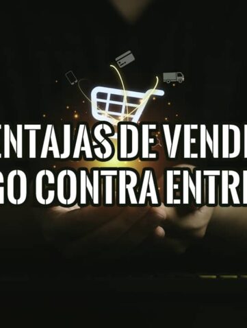 Ventajas de vender con pago contra entrega en tu negocio 22 Imagen con carrito de compras y texto sobre las ventajas de vender con pago contra entrega en tu negocio.