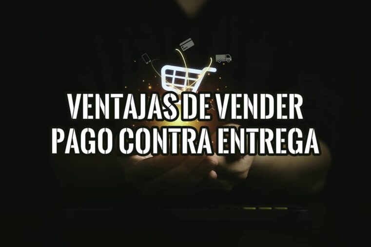 Imagen con carrito de compras y texto sobre las ventajas de vender con pago contra entrega en tu negocio.