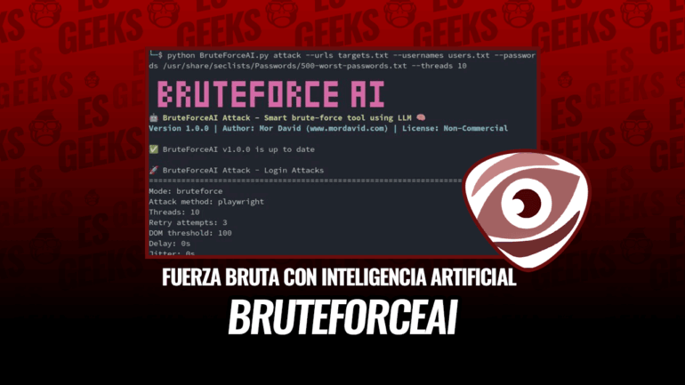 Tutorial sobre BruteForceAI, una herramienta de fuerza bruta con inteligencia artificial para pruebas de intrusión.
