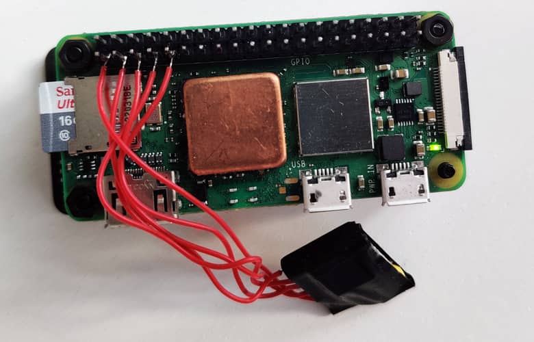 Hardware interno del dispositivo hacking Bjorn basado en Raspberry Pi