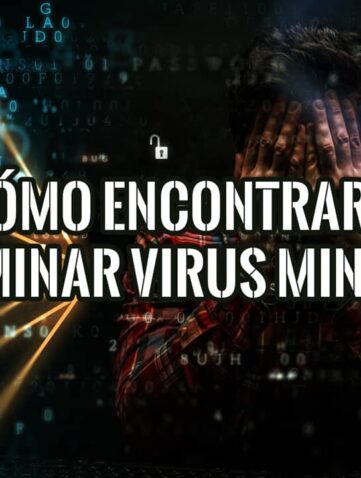 Guía Experta: Cómo Encontrar y Eliminar un Virus Minero 22 Hombre cubriéndose el rostro con frustración frente a un fondo digital que ilustra cómo encontrar y eliminar un virus minero.